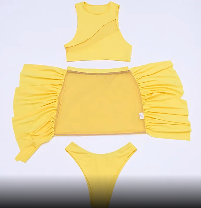 WHOLESALE | See-through 3 Pieces Skirt Set