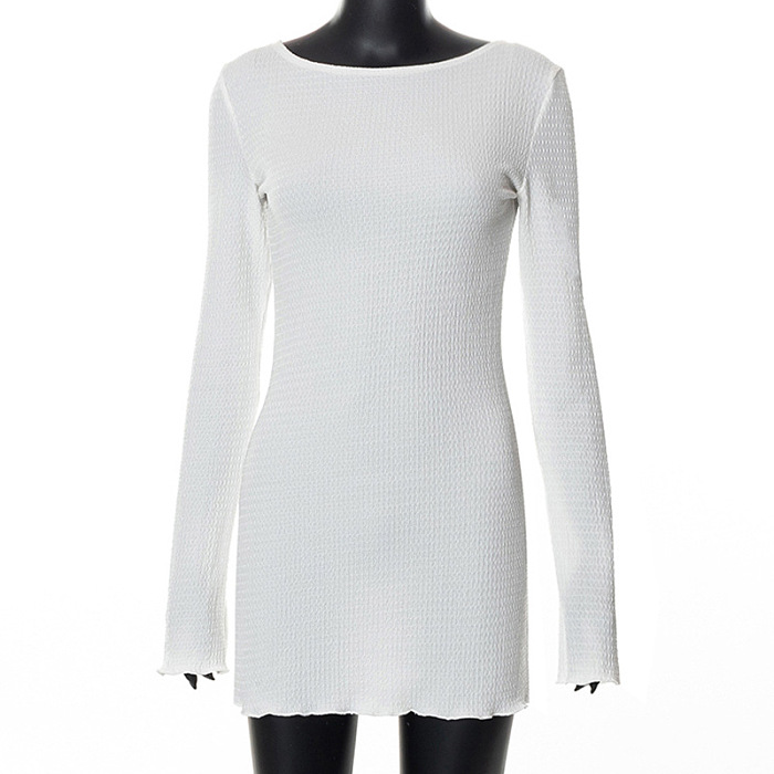 WHOLESALE | Pitted Fabric Open Back Dress