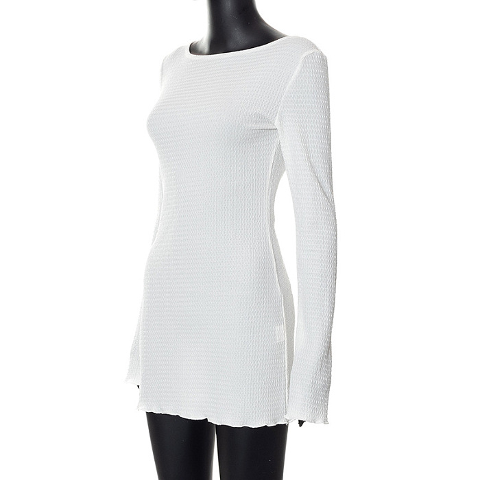 WHOLESALE | Pitted Fabric Open Back Dress