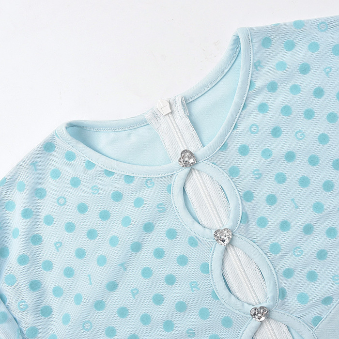 WHOLESALE | Polka Dot Front Button Up Romper