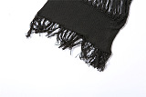 WHOLESALE | Tassle Hem Self-tied Skirt Set