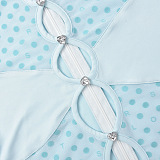 WHOLESALE | Polka Dot Front Button Up Romper