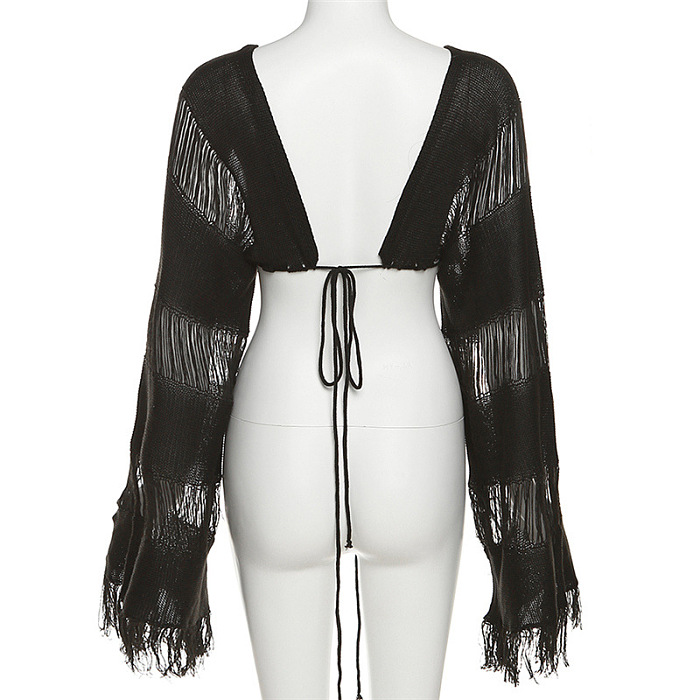 WHOLESALE | Tassle Hem Self-tied Skirt Set