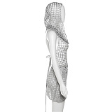 WHOLESALE | Hoodie Hollow-out Knitted Skirt Set
