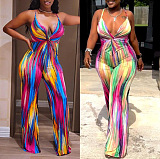 　WHOLESALE | Digital Pritned High Elastic Tank Jumpsuit