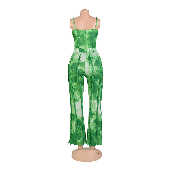 WHOLESALE | Side Tassel Tank Pants Set