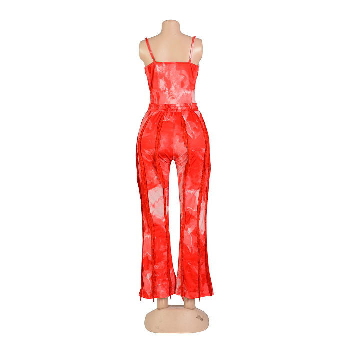 WHOLESALE | Side Tassel Tank Pants Set