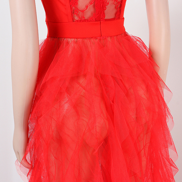 WHOLESALE | Dorothy Tulle Maxi Dress In Red