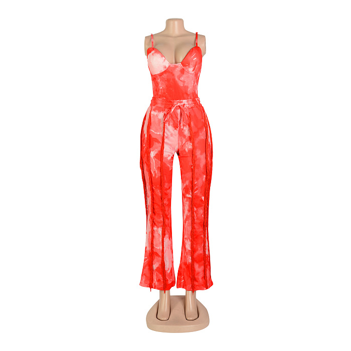 WHOLESALE | Side Tassel Tank Pants Set
