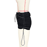 WHOLESALE | Hollow-out Button Up Shorts Set