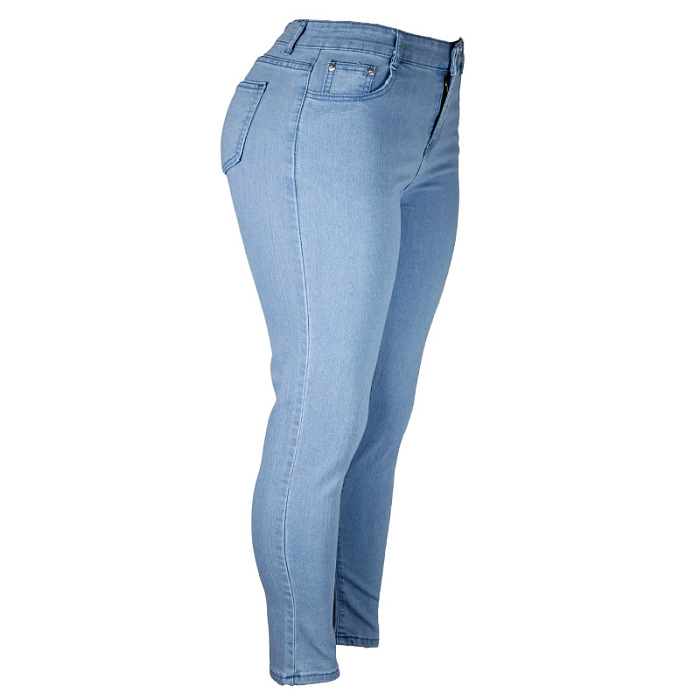 　WHOLESALE | Ｍid-waist High Elastic Jeans