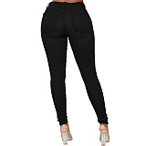 　WHOLESALE | Ｍid-waist High Elastic Jeans