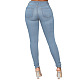 　WHOLESALE | Ｍid-waist High Elastic Jeans