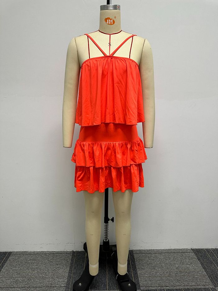 WHOLESALE | Wave Hem Skirt  Set