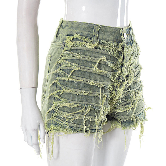 WHOLESALE | Distress Tassel Hem Shorts