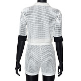 WHOLESALE | Shirt Collar Top Romper