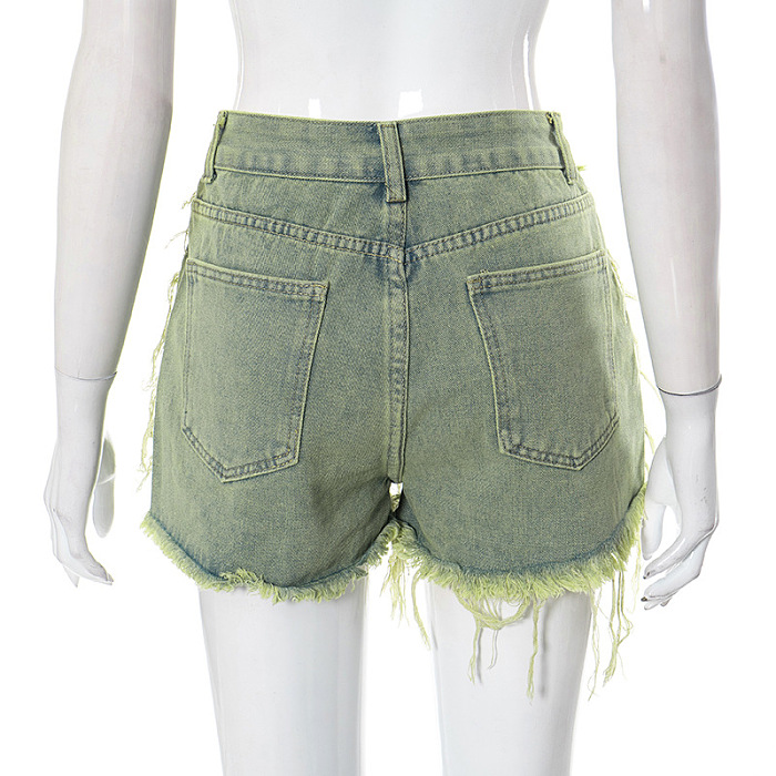 WHOLESALE | Distress Tassel Hem Shorts