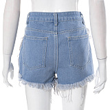 WHOLESALE | Distress Tassel Hem Shorts