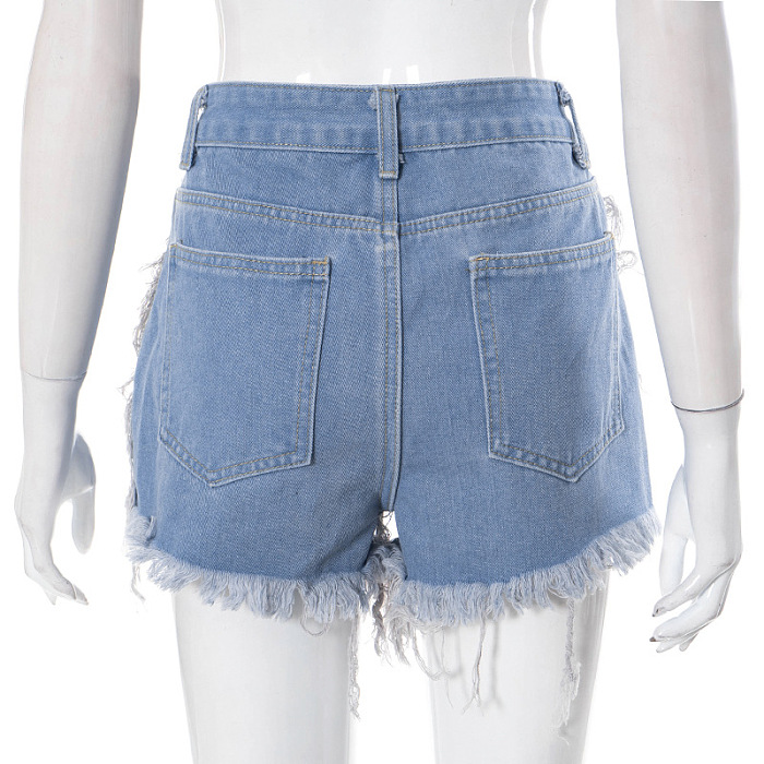 WHOLESALE | Distress Tassel Hem Shorts