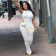 WHOLESALE | Off-shoulder Strap Hem Pants Set