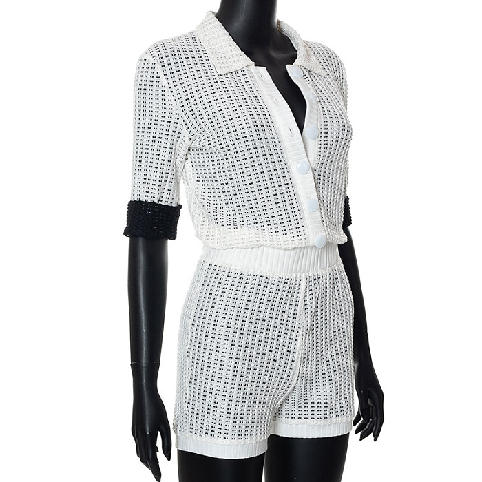 WHOLESALE | Shirt Collar Top Romper