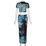 WHOLESALE | Crop Top Skirt Set