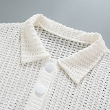 WHOLESALE | Shirt Collar Top Romper