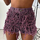 WHOLESALE | Distress Tassel Hem Shorts