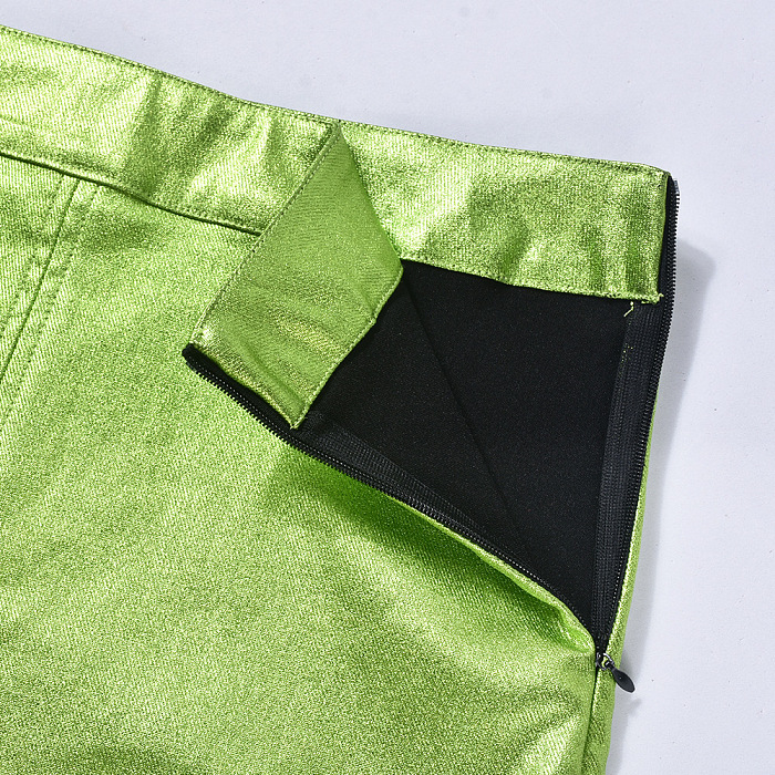 WHOLESALE | Pu Side Zip Up Bodycon Long Skirt