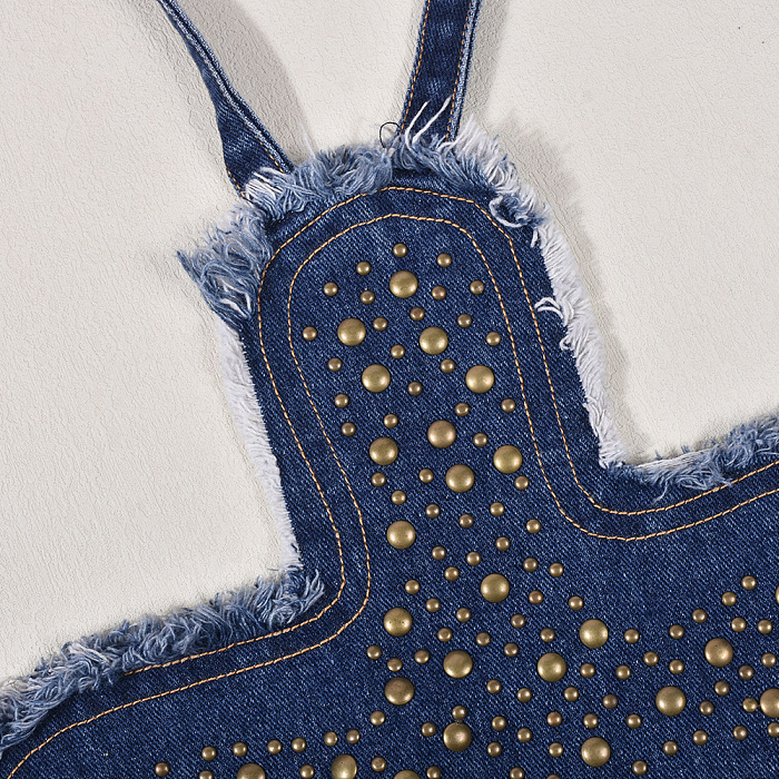 WHOLESALE | Denim Copper Deco Bra Cover Top