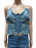 WHOLESALE | Butterfly Bandeau Top & Shorts Set