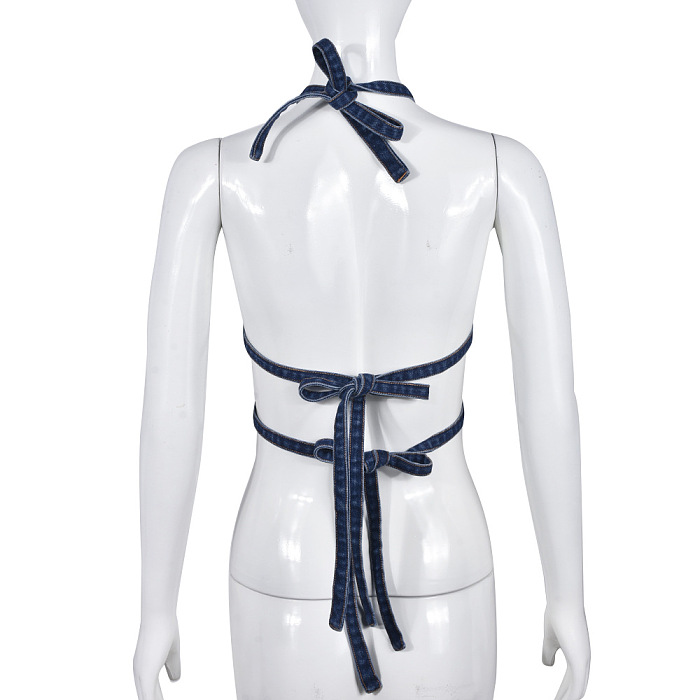 WHOLESALE | Denim Copper Deco Bra Cover Top