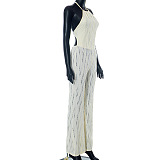 WHOLESALE | Open Back Self-tied Jumpsuit