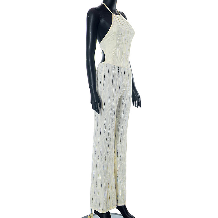 WHOLESALE | Open Back Self-tied Jumpsuit