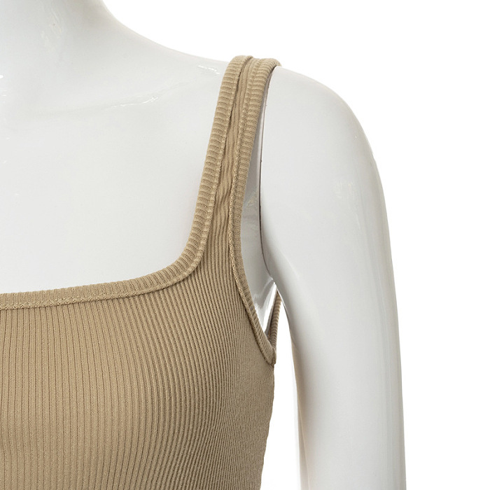 WHOLESALE | Pitted Material Tank Long Dress