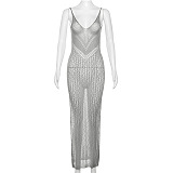 WHOLESALE | Side Split Open Back Maxi Dress