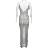 WHOLESALE | Side Split Open Back Maxi Dress
