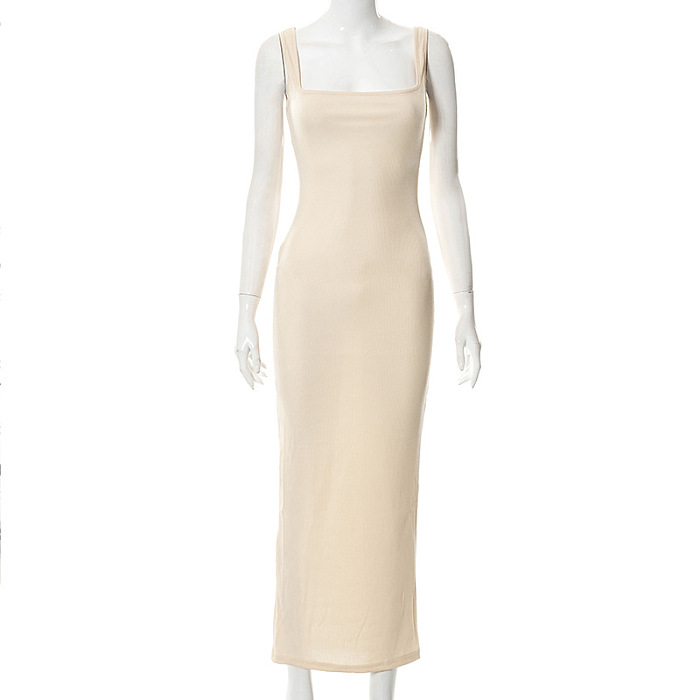 WHOLESALE | Pitted Material Tank Long Dress