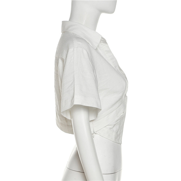 WHOLESALE | Asymmertrical Design Shirt Top