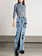 WHOLESALE | Patchwork Pockets Front Split Skirt