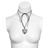 WHOLESALE | Adjustable Heart Choker Necklace ( Flannel Line) 2 pack