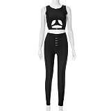WHOLESALE | Off-shoulder Buckled Pants Set
