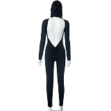 WHOLESALE | Hoodie Open Back Jumpsuit