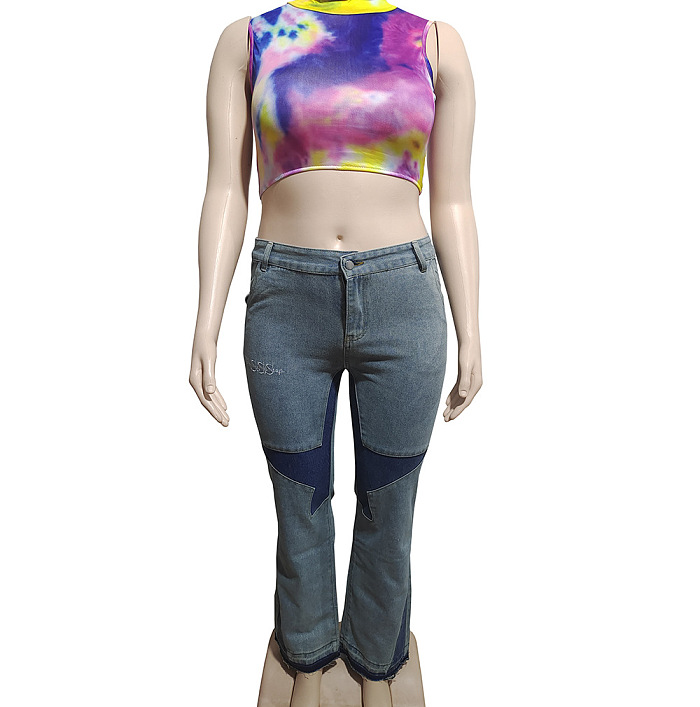 WHOLESALE | Star Low Waist Jeans