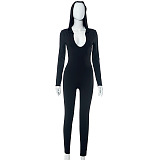 WHOLESALE | Hoodie Open Back Jumpsuit