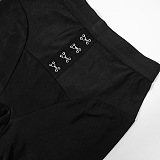 WHOLESALE | Off-shoulder Buckled Pants Set