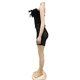 WHOLESALE | Feather Corset Top & Skirt Set