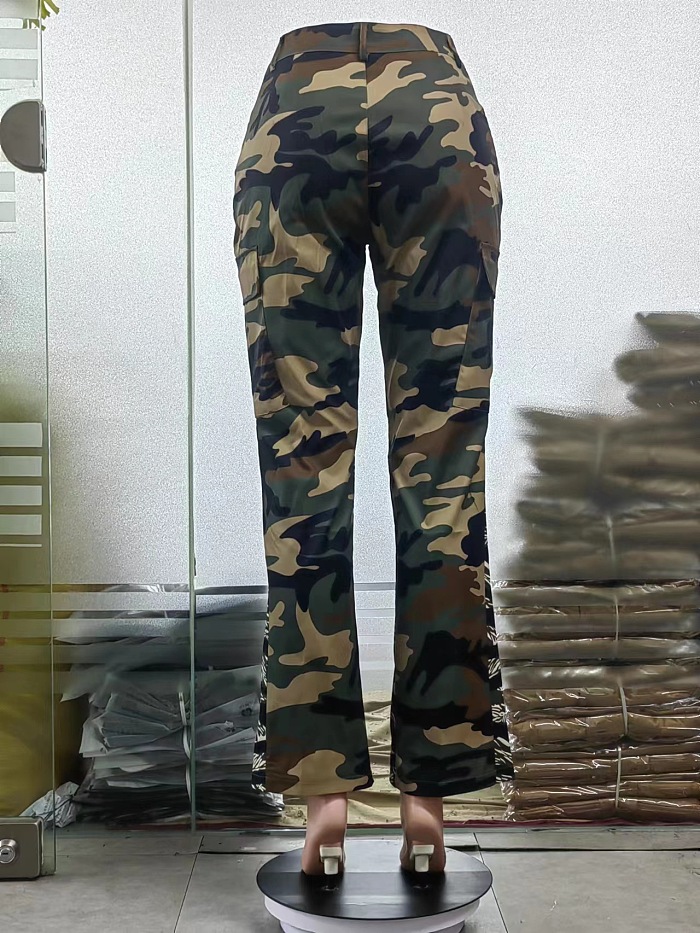 WHOLESALE | Patchwork Camo Pocket Pants