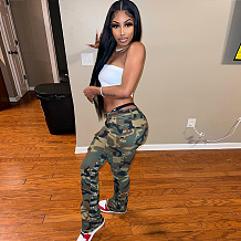 WHOLESALE | Patchwork Camo Pocket Pants