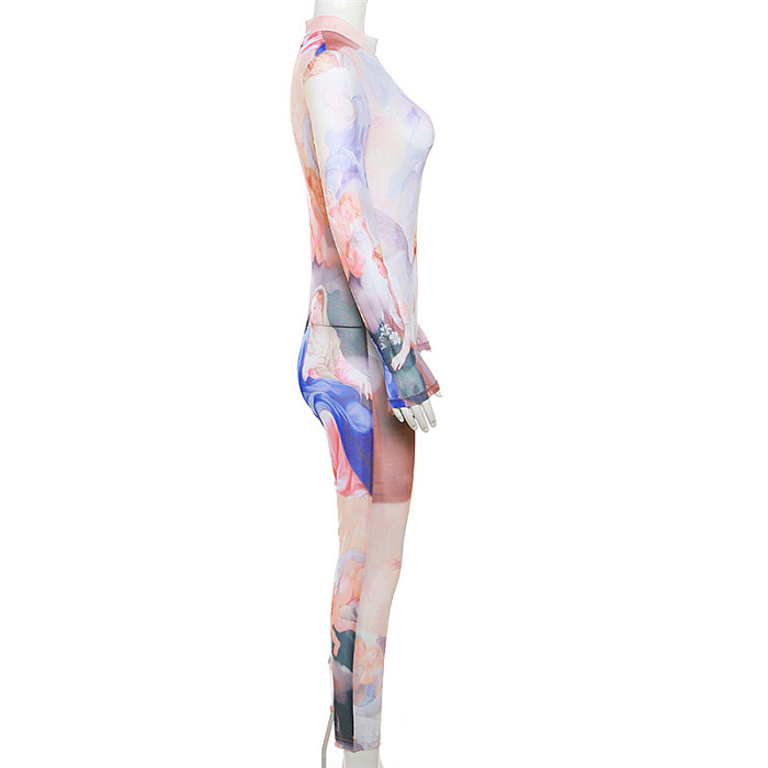 WHOLESALE | Chiffon Back Zip Up Jumpsuit